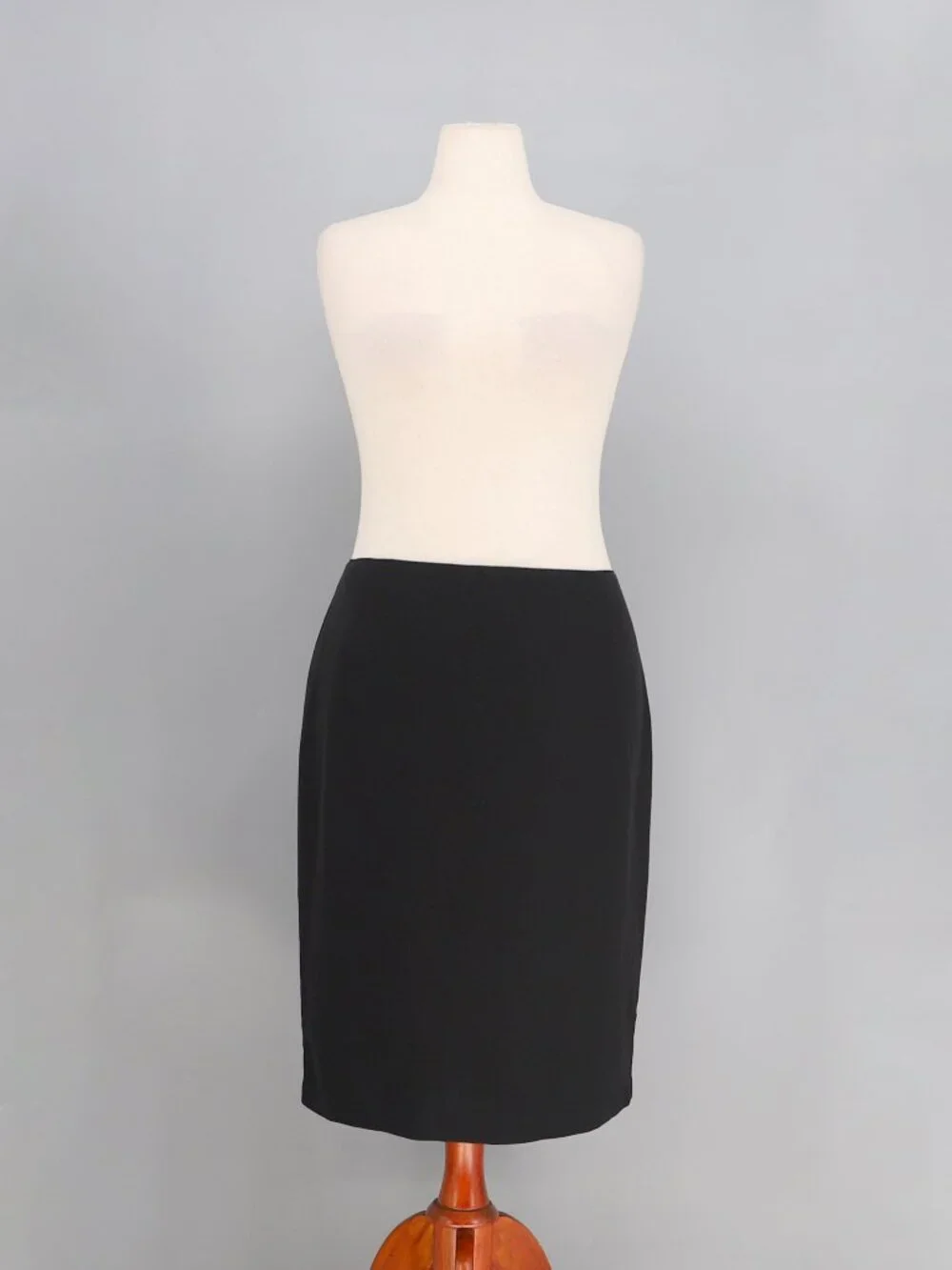 LAFAYETTE 148 Black Pencil Skirt Viscose Cotton Size 14